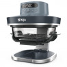 Friteuză cu aer cald Ninja CRISPi Pro AS101EUCY, 2050 W, 2,3 + 5,7 l, 26-240 °C, Max Crisp, plăci ceramice, fără PFAS, Albastru închis/gri