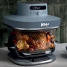 Ninja CRISPi Pro AS101EUCY Hot Air Fryer, 2050W, 2.3 + 5.7 L, 26–240°C, Max Crisp, Ceramic Plates, PFAS-Free, Dark blue/gray