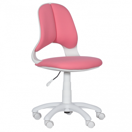 Детски стол Carmen 6017-2, До 70 кг, Колелца, Газов амортисьор, Розов