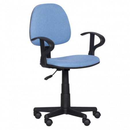 Детски стол Carmen 6012 T 3520028-3, До 70 кг, Газов механизъм, Полипропиленови колелца, Дамаска, Светлосин