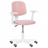 Детски стол Carmen 6014 3520064, До 70 кг, Мрежеста облегалка, Колелца, Розов