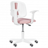 Детски стол Carmen 6014 3520064, До 70 кг, Мрежеста облегалка, Колелца, Розов
