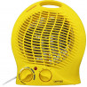 Lamarque LFH-2000Y Fan Heater, 2000W, 2 settings, 3 modes, Safety features, Yellow