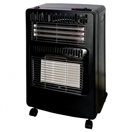 Soba electrica si gaz Elite EGERH-1218, 4200W, 3 trepte, Placi ceramice infrarosu, Negru