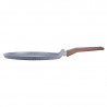 Galileo Carrara SChef 2191315 palacsintasütő, 28 cm, 5 réteg, kerámia bevonat, PFAS- és PTFE-mentes, indukciós, világos gránit/barna