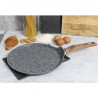 Galileo Carrara SChef 2191315 palacsintasütő, 28 cm, 5 réteg, kerámia bevonat, PFAS- és PTFE-mentes, indukciós, világos gránit/barna