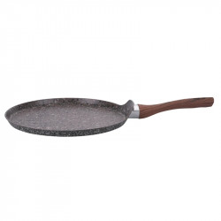 Galileo Dakota SChef 5916655 Pancake Pan, 28 cm, Nonstick, PFOA- and Nickel-Free, Induction-Ready, Dark Granite/Brown