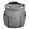 Kesper 89173 tisztítóeszköz-tároló, 16 l, max. 10 kg, 6 zseb, kényelmes EVA fogantyú, poliészter, szürke
