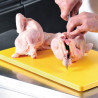 Kesper 30150 Professional Poultry Cutting Board, HACCP Standard, Gastronorm 1/1, Heat-Resistant up to 95°C, Non-Slip Feet, Blade-Friendly Surface, Yellow