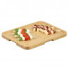 Kesper 58630 Serving Tray with Lid, 29 x 37 cm, Handle, Bamboo, Natural