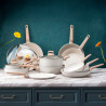 Second hand: Oliver Voltz Nice OV54422E26 Pancake Pan, 26 cm, Marble Coating, Induction, Beige