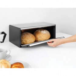 Second hand: Brabantia Fall Front Bread Box 107852, 18 L, 46.5 x 25 cm, Wall-mounted, Fingerprint-resistant, Stainless Steel/Matte