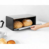 Second hand: Brabantia Fall Front Bread Box 107852, 18 L, 46.5 x 25 cm, Wall-mounted, Fingerprint-resistant, Stainless Steel/Matte
