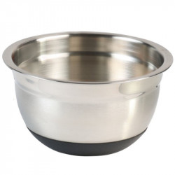 Set of 3 Kesper 90898 Mixing Bowls, 700/1.1/1.5 L, Stainless Steel, Measurement Scale, Wide Rim, Non-Slip Bottom, Stainless Steel