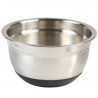 Set of 3 Kesper 90898 Mixing Bowls, 700/1.1/1.5 L, Stainless Steel, Measurement Scale, Wide Rim, Non-Slip Bottom, Stainless Steel