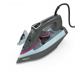 Használt: Vasalóvasaló Tesla IR400GP, 3100 W, kerámialap, gőz 135 g/perc, 380 ml, öntisztító, szürke