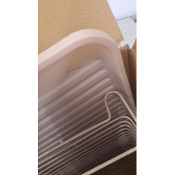 Rated: Rosberg R53000N Dish Rack, Removable Tray, Wooden Handles, Beige