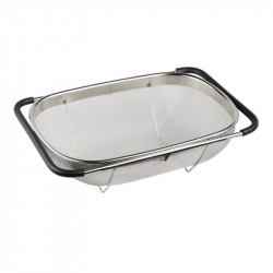 Kesper 90940 rugalmas mosogatószűrő, 36,5–55 cm, rozsdamentes acél, ezüst színű