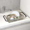 Kesper 90940 rugalmas mosogatószűrő, 36,5–55 cm, rozsdamentes acél, ezüst színű