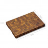 Kesper 28151 Professional Cutting Board, 30 x 42 cm, Side Grooves for Easy Gripping, Blade-Friendly Surface, Acacia Wood, Dark Brown
