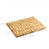 Kesper 58367 Cutting and Serving Board, 30 x 40 cm, Bamboo, Blade-Friendly Surface, Brown/Mosaic
