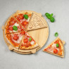 Kesper 58468 kerek pizzatálca, bambusz, 36 cm, 6 rekesz, barna