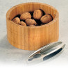 Kesper 62822 Walnut Bowl Set with Nut Cracker, Bamboo, Smooth Surface, Brown