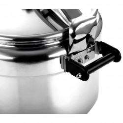 Oală sub presiune Fagor Chef Extremen, 35 cm, 22 l, 50 kPa, 3 sisteme de protecție, sigiliu de siguranță, argintiu