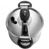 Χύτρα ταχύτητας Fagor Clasica 8L, 55 kPa, 24 εκ., Διακόπτης ασφαλείας, 3 συστήματα προστασίας, Ανοξείδωτο ατσάλι 18/10, Για επαγωγικές εστίες, Ασημί