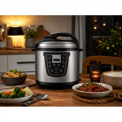 Oliver Voltz OV51985K6 nyomás alatti multicooker, 1000 W, 6 l, 90 kPa, LED-kijelző, 8 program, rozsdamentes acél