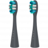 Set of 2 Replacement Toothbrush Heads for the AENO ADB0010G, Medium Firmness, Gray