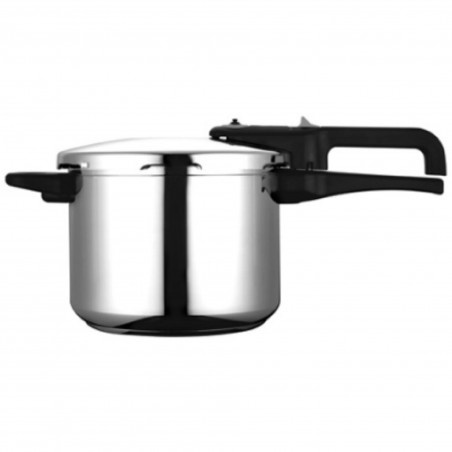 Fagor Level Pressure Cooker, 6 L, 90 kPa, 22 cm, 5 safety features, 3-layer bottom, Induction-compatible, Silver
