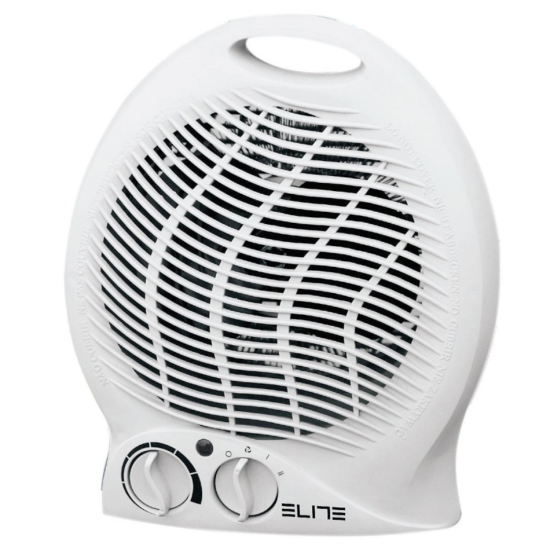Elite AH-215 ventilátoros fűtőtest, 2000 W, 2 fokozat, 3 üzemmód, túlmelegedés elleni védelem, jelzőfény, fehér