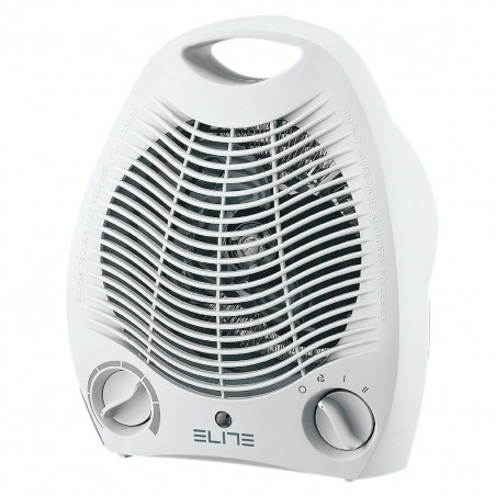 Elite AH-213 Fan Heater, 2000W, 2 Speed Settings, 3 Modes, Overheat Protection, Indicator Light, White