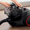 Bosch BGS21POW2 ProPower Series 4 Bagless Vacuum Cleaner, 750 W, 2 L, Power AirCycle, HEPA Filter, 78 dB, Black/Red