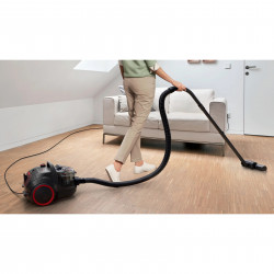 Bosch BGS21POW2 ProPower Series 4 Bagless Vacuum Cleaner, 750 W, 2 L, Power AirCycle, HEPA Filter, 78 dB, Black/Red