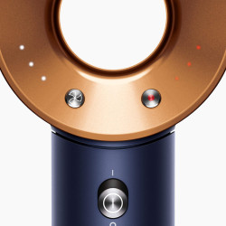 Dyson Supersonic HD07 Pbu/Rco 113312-01 Hair Dryer, 1600W, 3 speeds, 4 heat settings, Cool shot, 110,000 rpm, Ionization, Accessories, Blue/Copper