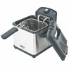 Oliver Voltz OV51980CG mini fritőz, 1000 W, 1,2 l, 0–190 °C, rozsdamentes acél, fényjelzők, rozsdamentes acél/fekete
