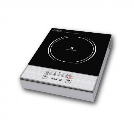 Elite EFP-1295TU Single Infrared Hot Plate, 2200 W, 20 cm, Timer, Glass-Ceramic, Stainless Steel
