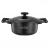 Swiss Haus SH-MC28B fazék, 7,1 l, 28 cm, Sapphire kerámia bevonat, sütőben 220 °C-ig használható, indukciós főzőlapon is használható, fekete