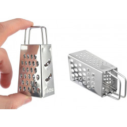 Kinghoff KH 3181 Vegetable Grater, 4-sided, 4 surfaces, Stainless steel, Silver