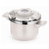 Swiss Haus SH-PC6LCR nyomás alatti fazék, 6 l, 22 cm, háromrétegű szerkezet, vízszintjelző, zafír-kerámia bevonat, indukciós főzésre alkalmas, krém színű