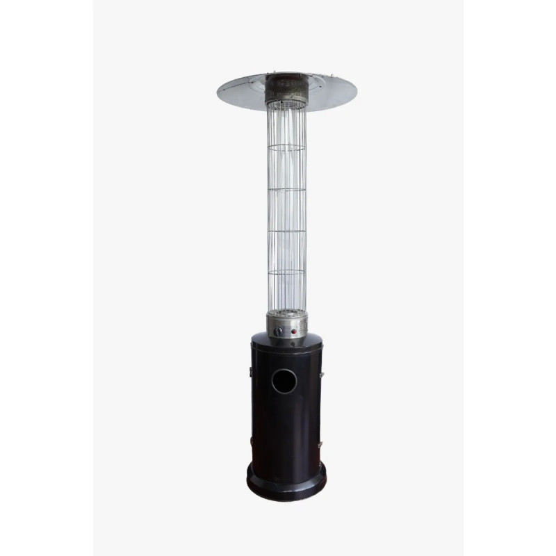 Elite ODRGH-1367 Gas Heater, 12.5 kW, Powder-Coated Steel, Safety Grill, Black