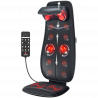 Perna de masaj Shiatsu RENPHO Neck & Back Massage Cushion - S-, 48W, 4 zone, 3 niveluri, Incalzire pana la 45°C, Reglabila, Telecomanda, Negru