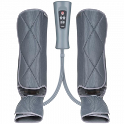 RENPHO Foot & Calf Air Massager, 24W, Heating, 3 Intensity Levels, Massage Modes, Memory, Heat Indicator, Safety Features, Gray