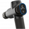 Pistol de masaj RENPHO Power+, 15 W, 150 min, 6 viteze, 1850-2600 rpm, 4 niveluri de racire/incalzire, Timer, Ecran tactil, Bluetooth, Negru