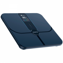 RENPHO Smart WiFi okos mérleg, 180 kg-ig, 13 mérési érték, felhasználófelismerés, mobilalkalmazásokkal való szinkronizálás, bioimpedancia-elemzés, USB-C, sötétkék