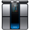 RENPHO MorphoScan Body Composition Scale, Up to 180 kg, 50 Metrics, 8 Bioimpedance Sensors, Body Segment Analysis, Syncs with Mobile Apps, USB-C, Black/Silver