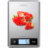 Smart cantar de bucatarie RENPHO Calibra 1, Pana la 5 kg, 20 de functii de analiza, Sincronizare cu aplicatii mobile, Functie TARE, Sticla, Argintiu