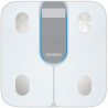 RENPHO Elis 1C Smart Scale, Up to 200 kg, 13 Measurements, LED Display, Mobile App, Tempered Glass, White